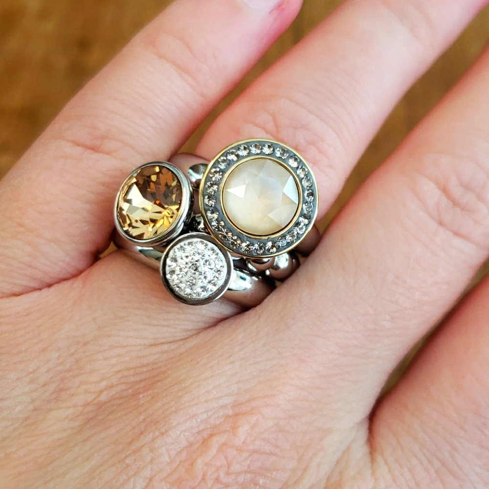 3 Qudo Stackable Interchangeable Rings 4 Tops